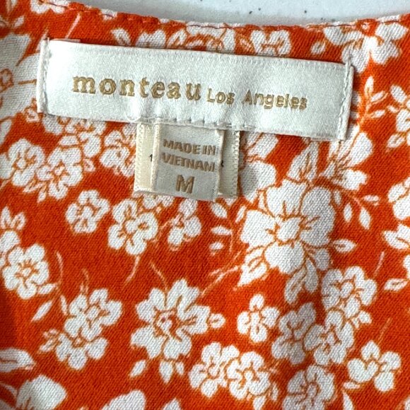 Orange Floral Dress - Picture 3 of 3